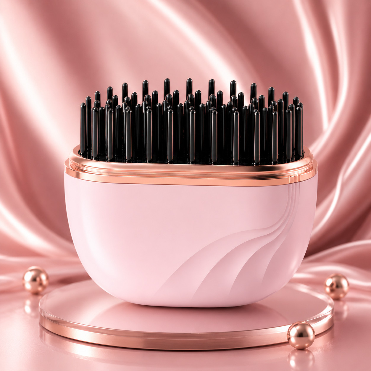 Wireless Mini Hair Straightening Comb Cordless USB-C Rechargeable Ionic Travel