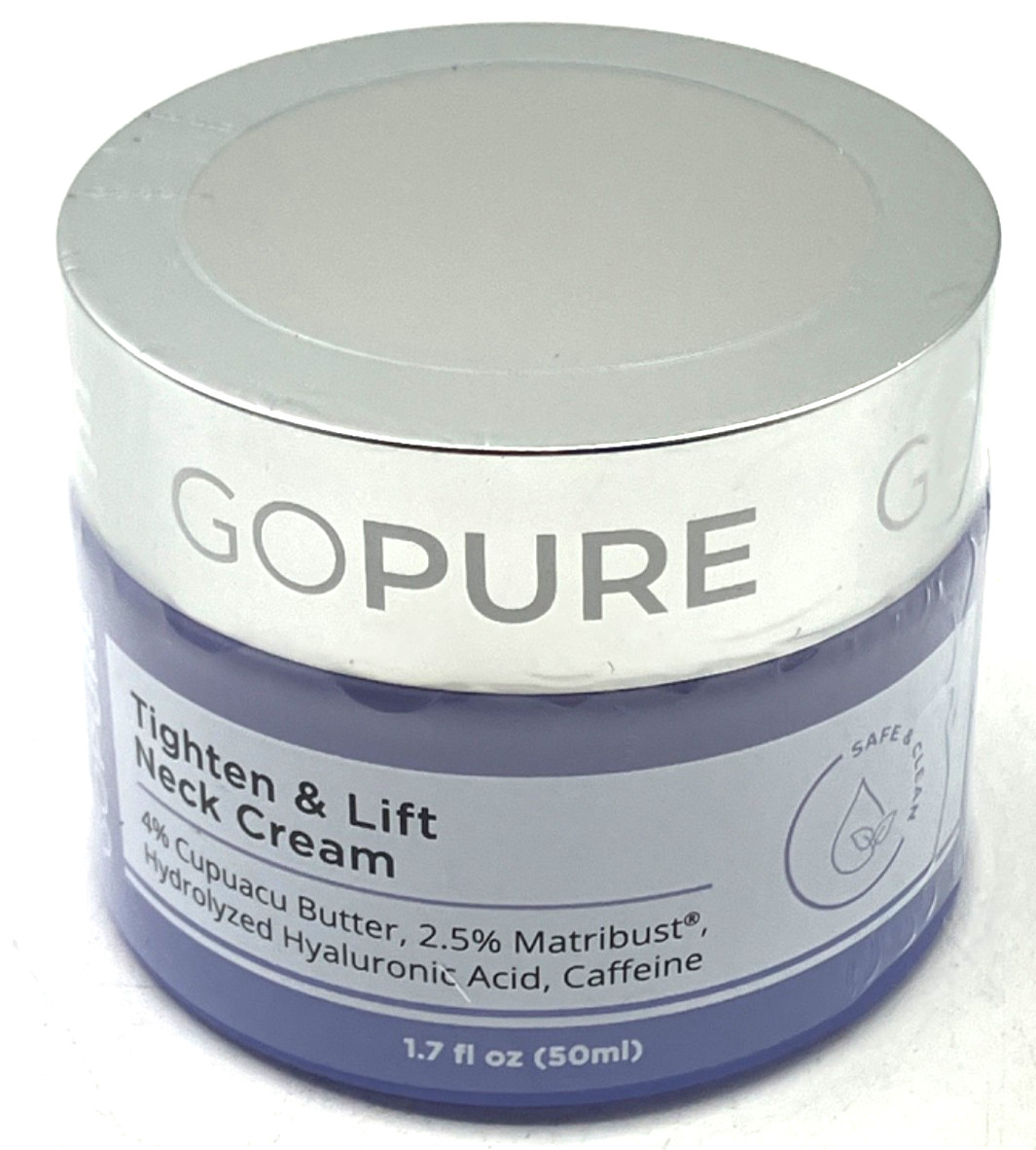 goPure Tighten & Lift Neck & Chest Moisturizer Cream for Visibly Firming 1.7 oz