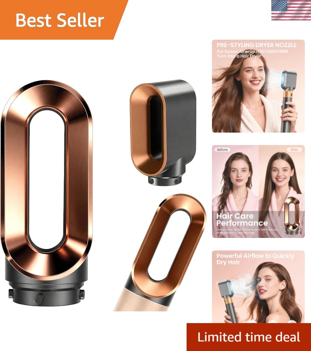 Nickel/Copper Pre-Styling Dryer Nozzle – Achieve Salon-Worthy Blowouts at Home