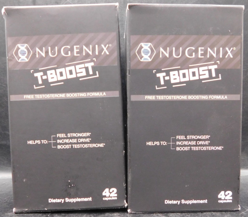 2 Pk Nugenix T Boost Testosterone Booster 42 Caps Ea Exp: 8/26 New & Sealed