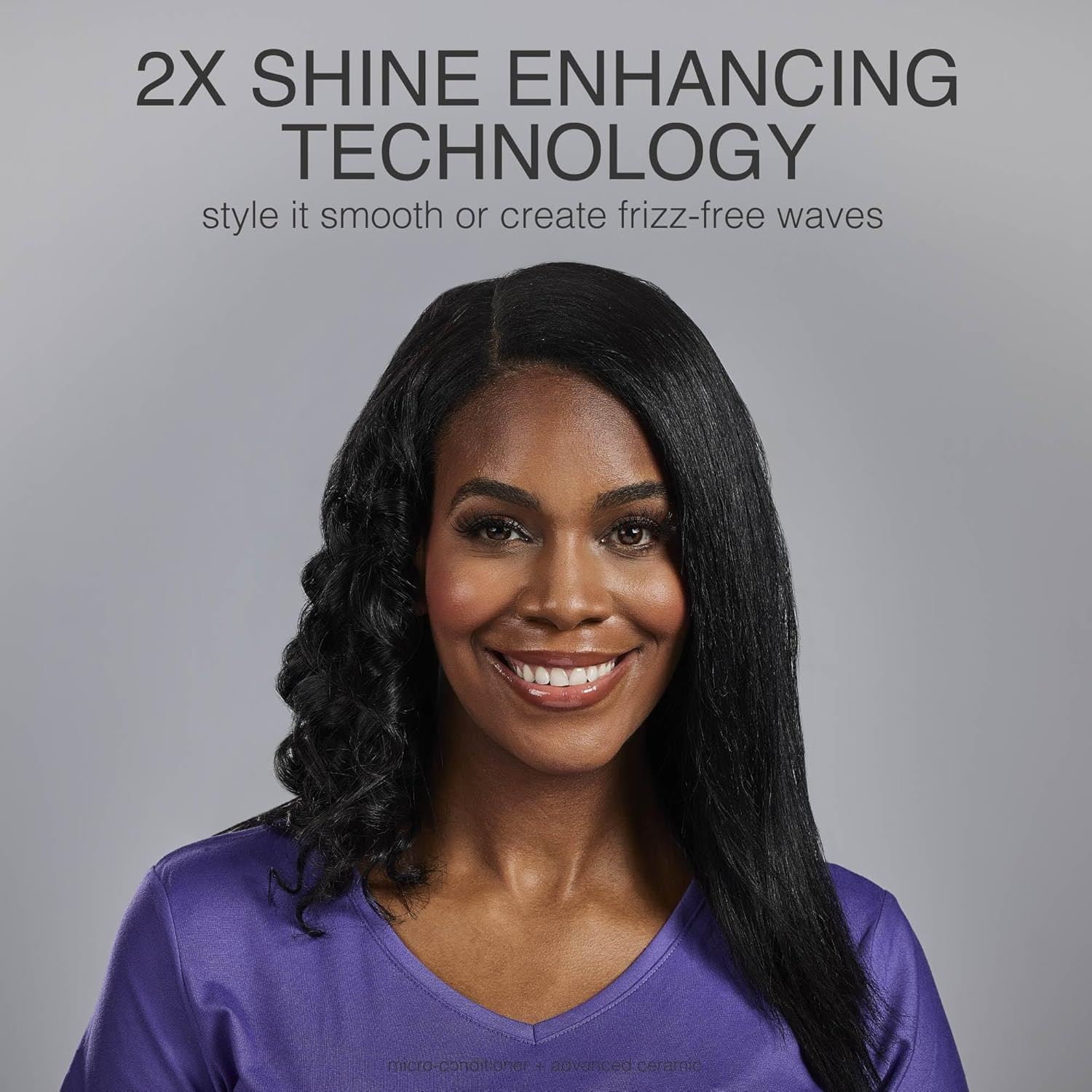 Shine Therapy 1 Inch Hair Straightener Flat Iron with Argan Oil and Keratin