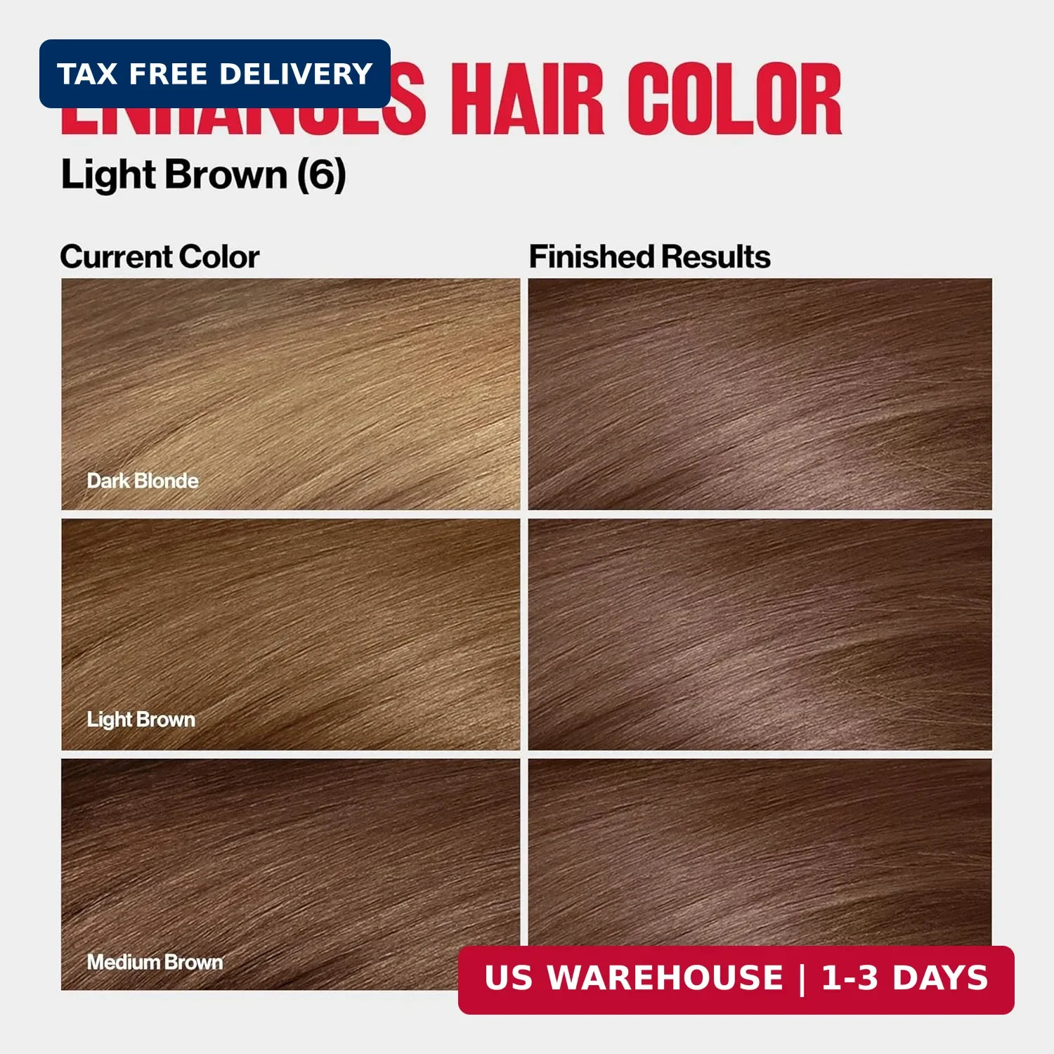 Revlon ColorSilk Tone + Gloss + Care Demi Permanent Hair Color, Dye Kit with Lea