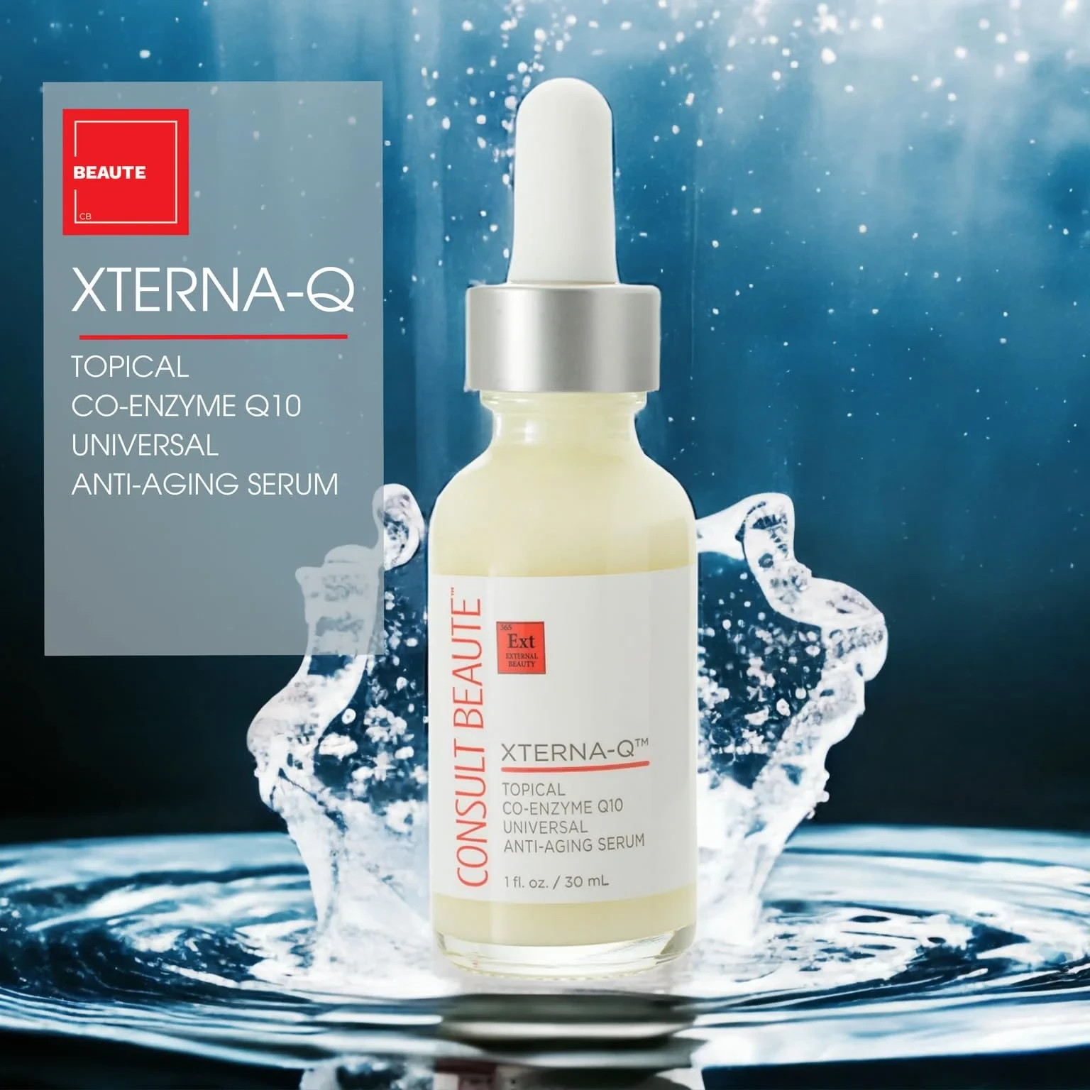 Consult Beaute Xterna-Q CoQ10 Serum – Anti-Aging for Face & Neck with Peptides