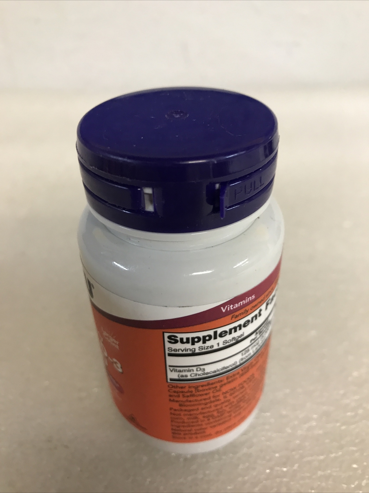 Now Foods High Potency Vitamin D-3 Softgels 240 Count 08/2027 New Sealed