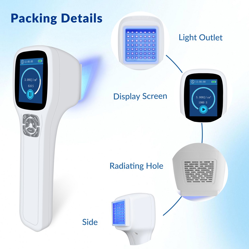Handheld 308nm UVB Light Phototherapy Device Portable for Eczema Skin Therapy