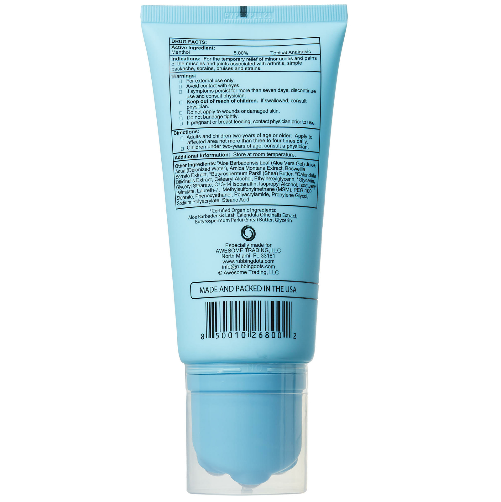 Rubbing Dots Muscle Pain Relief Cream, Arthritis, Tennis Elbow, Plantar Fascitis