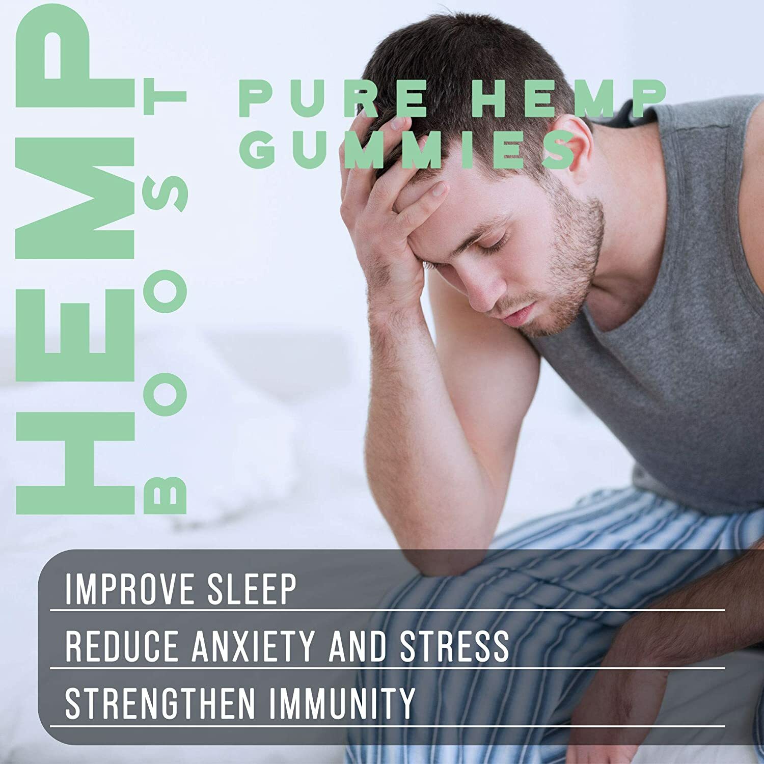 Natural gummies- Vegan, Pure- anxiety, sleep, pain, relaxation, stress, brain