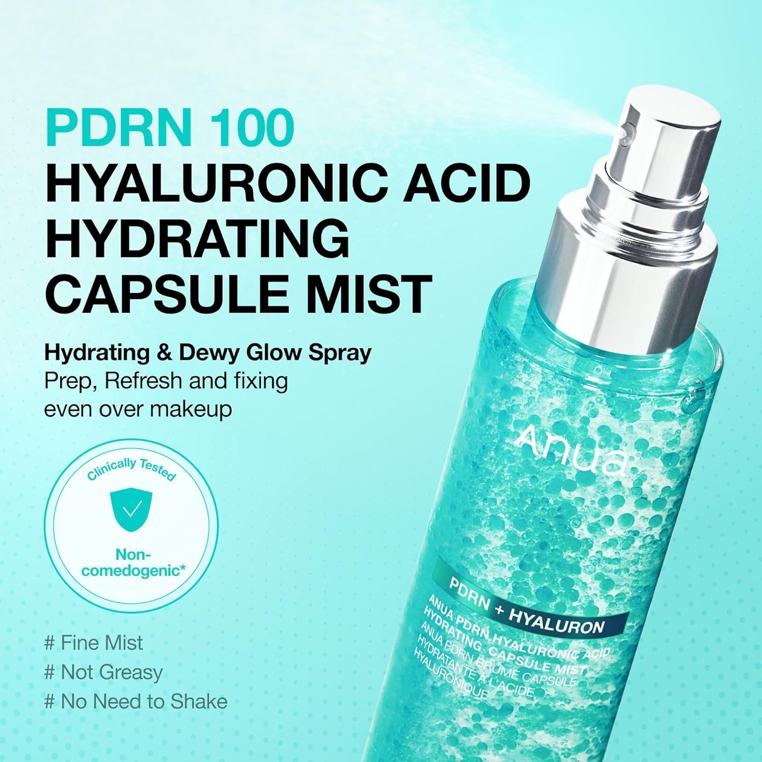 Collagen Glow Facial Serum Spray Hydrating Face Mist Hyaluronic Acid