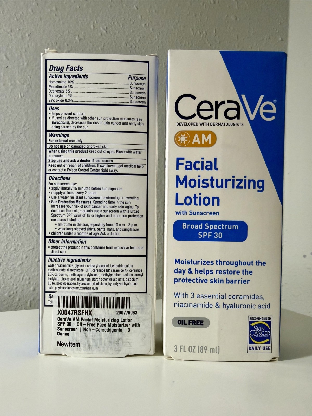 2 Pack CeraVe AM Facial Moisturizing Lotion SPF 30 – NEW IN BOX~EXP:01/2027