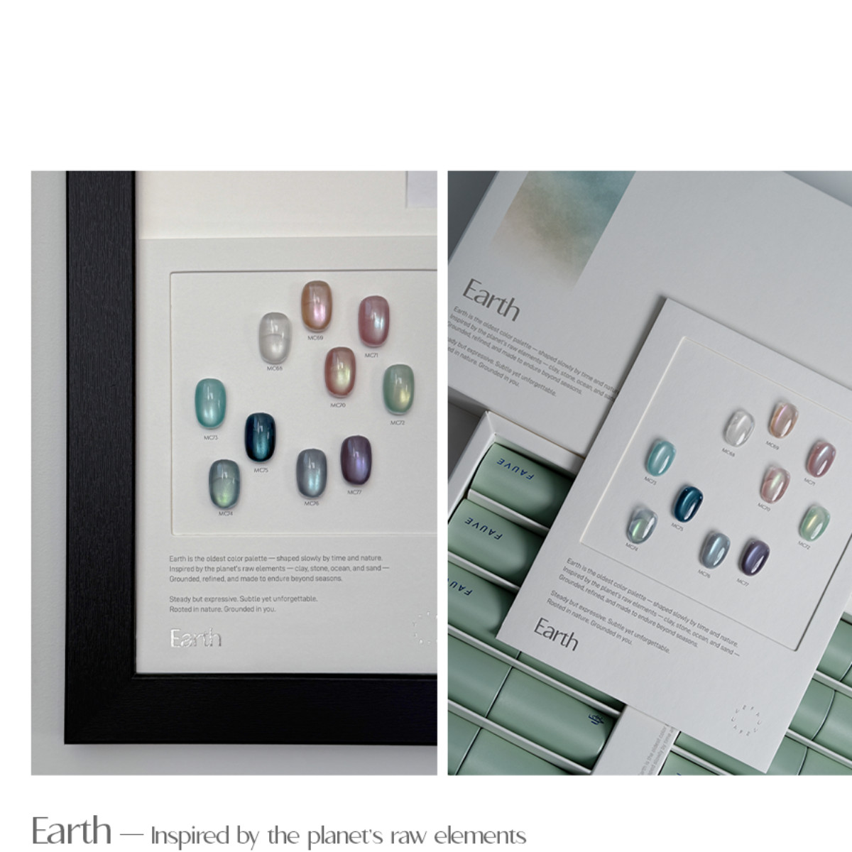 Fauve Gel Earth Magnet Gel Soak Off Nail Gel K-Beauty