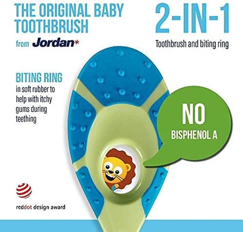 | Step 1 Baby Toothbrush | 0-2 Years, Soft Bristles, BPA Free | Green & Blue …