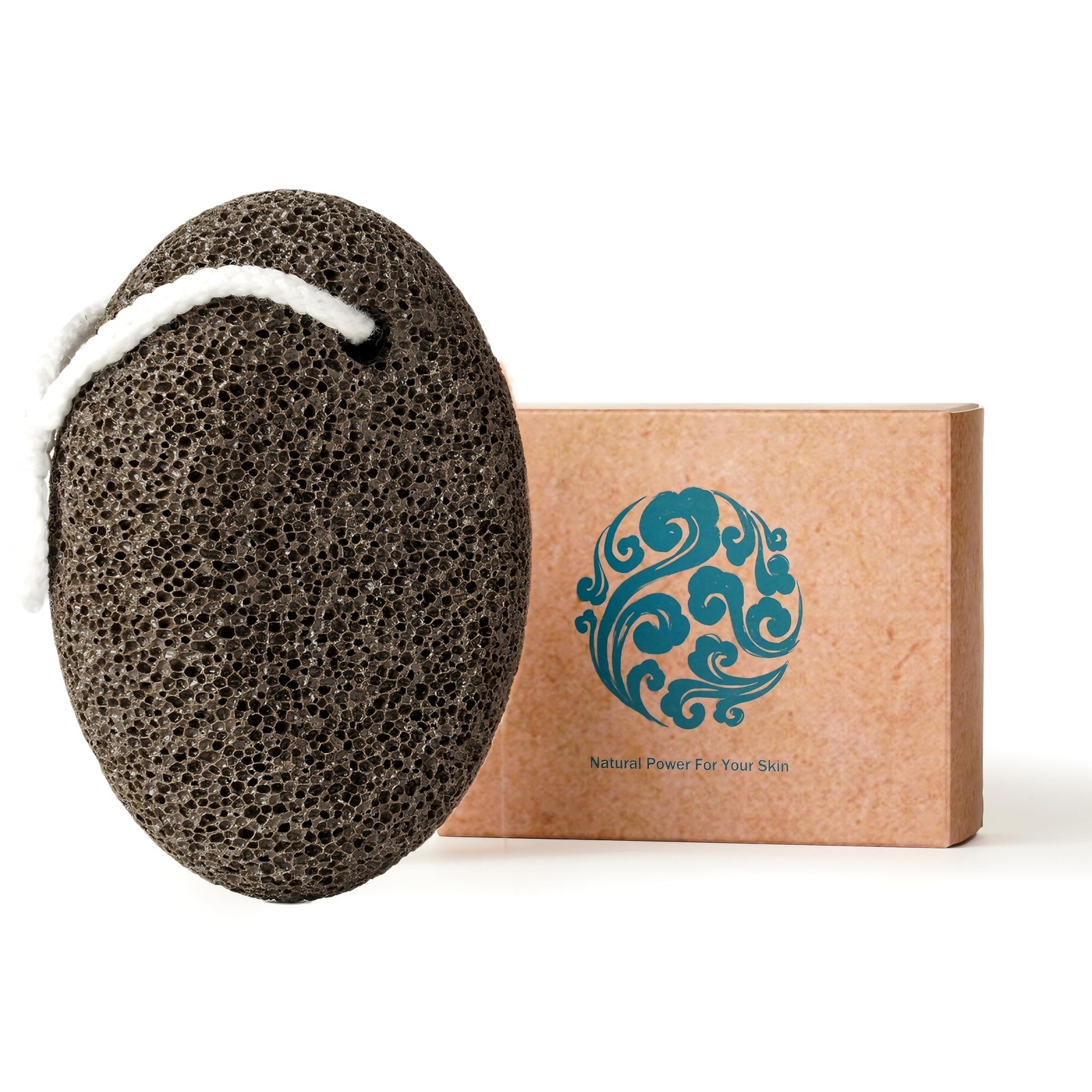 Pumice Stone 3.9×2.8×1.6 in – Extra Thick Ergonomic Callus Remover for Feet