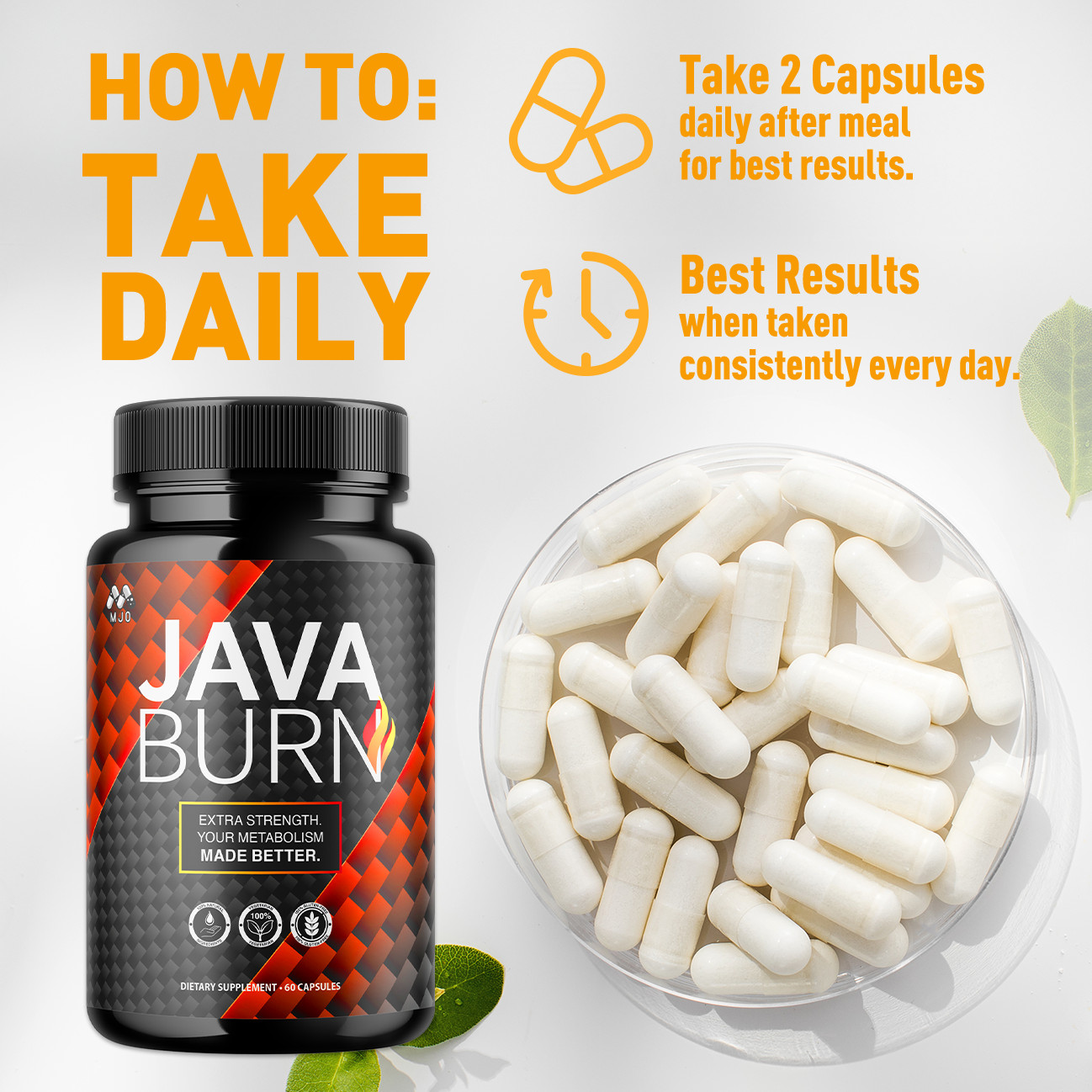 (5 Pack) Javaburn Advanced Support Maximum Strength Formula Java Burn 300 Caps