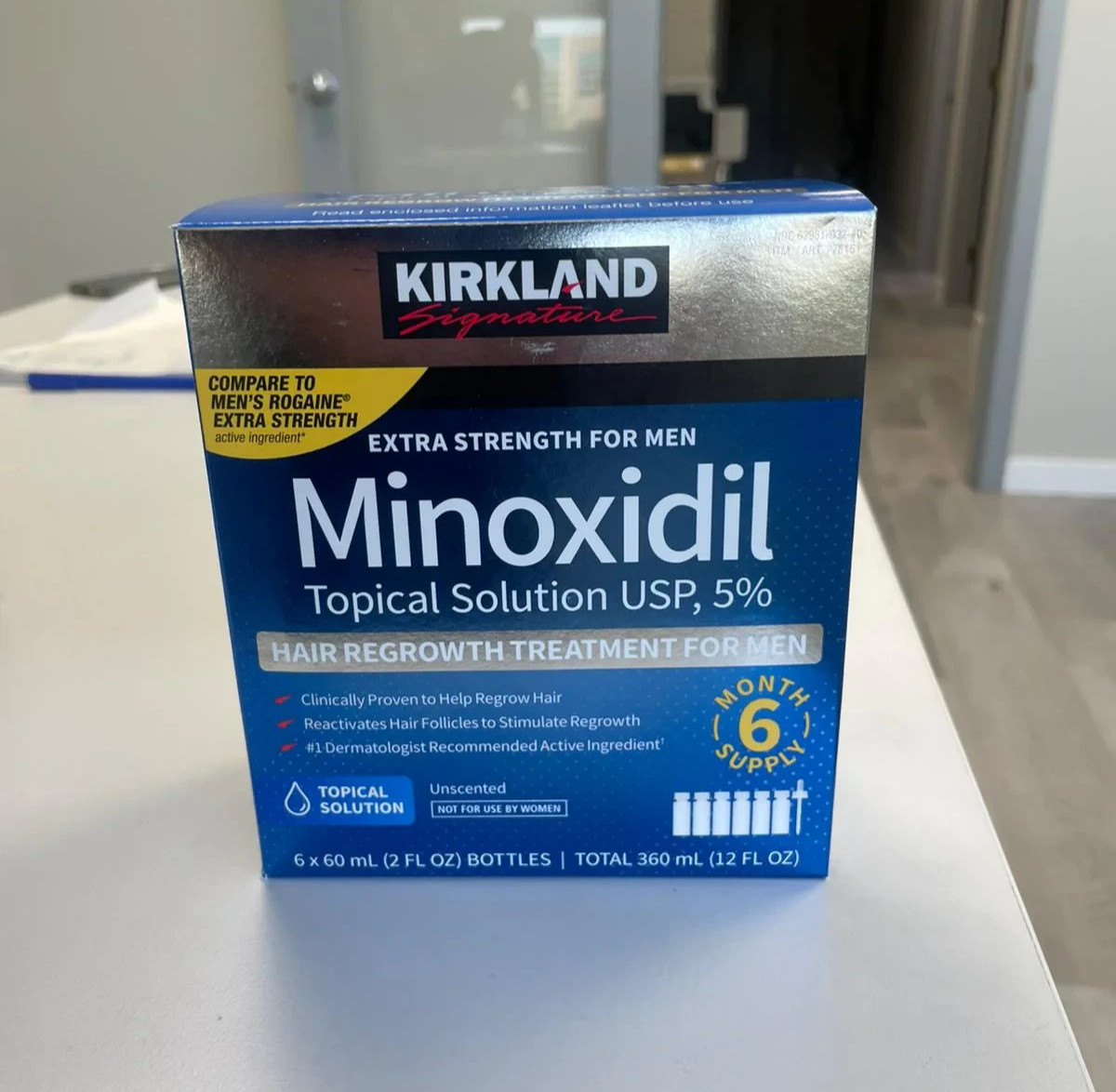 Kirkland Minoxidil 5% Extra Strength Men 6 Month Supply Hair Regrowth