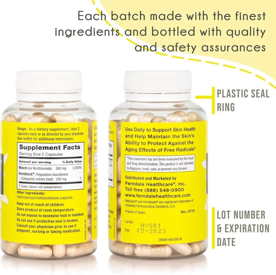 Heliocare Niacin B3 Supplement 120 Vegan