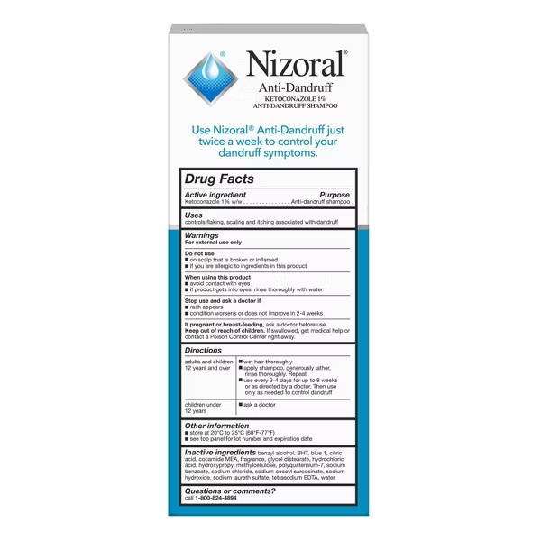 Nizoral Anti Dandruff Shampoo, Clean Fresh Scent – 7 fl oz