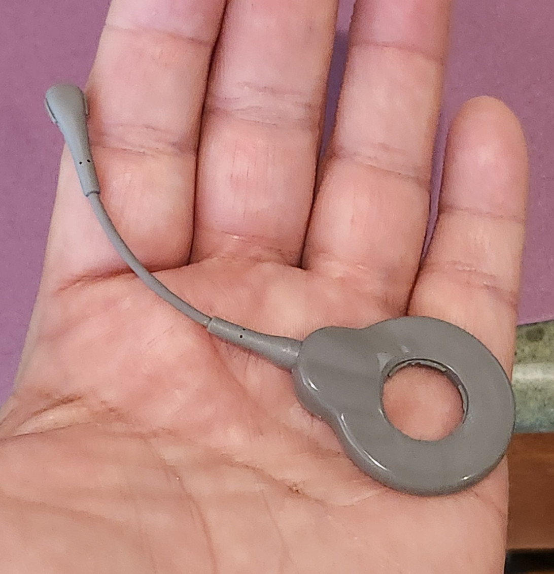 1 COCHLEAR PART 6cm SLIM LINE COIL / CABLE FOR NUCLEUS 8~N8 GREY GRAY EXC COND.