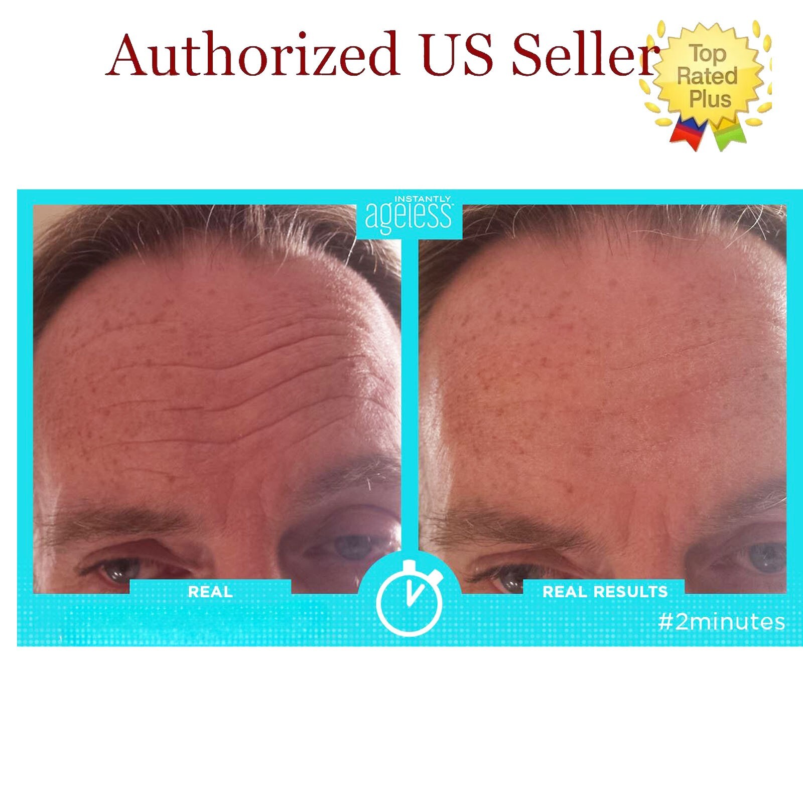 2 Box Authentic Instantly Ageless Face lift, 50 Vials, Exp 05/2026 + GIFTS
