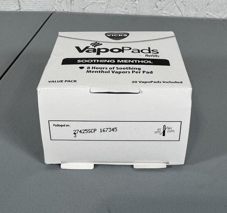 Vicks VapoPads Original Menthol Scent 20 Count Menthol Scented Vapor Pad Refills