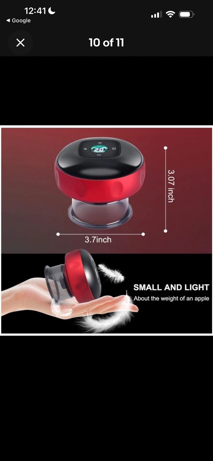 Ccdobbs Smart Cupping Therapy Massager Set 2 Pcs Set 4 in 1 Electric Cup Massage