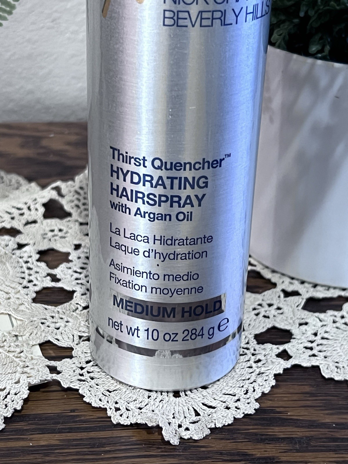 Nick Chavez Beverly Hills Thirst Quencher Hydrating Hairspray Argan Oil 10 oz