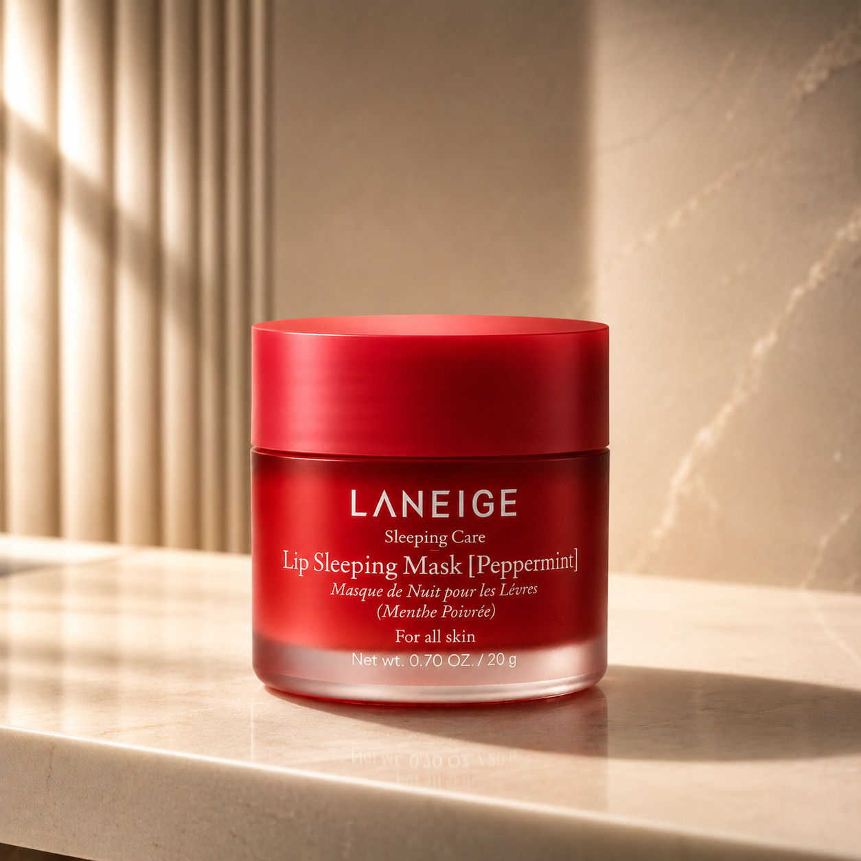 K-Beauty LANEIGE Lip Sleeping Mask 20g + Lip Glowy Balm Berry 10g Set