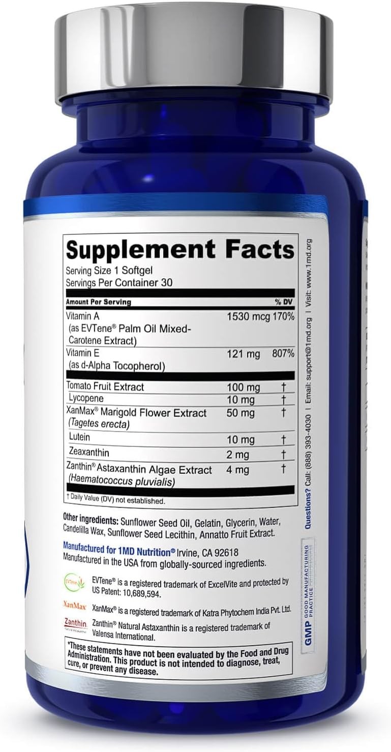 Eye Vitamin CARMIS – Eye Supplement for Adults – with OptiLut Lutein Zeaxanthin