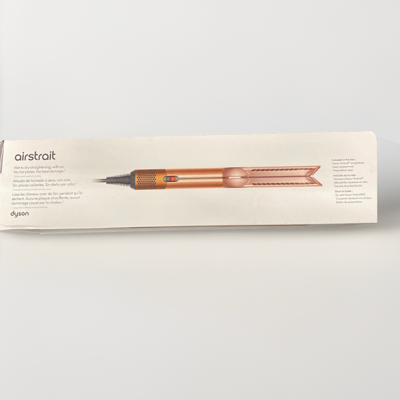 Dyson Airstrait Straightener Wet to Dry Hair – In Amber Silk – Small Scratches