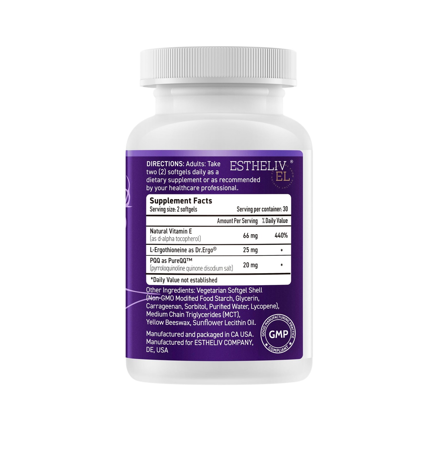 Estheliv Premium Cellular – 60 Veggie Softgels