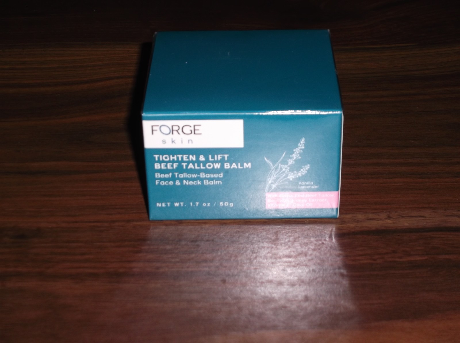 FORGE skin Tighten & Lift Beef Tallow Balm Vanilla Lavender 1.7 oz Face Neck BN
