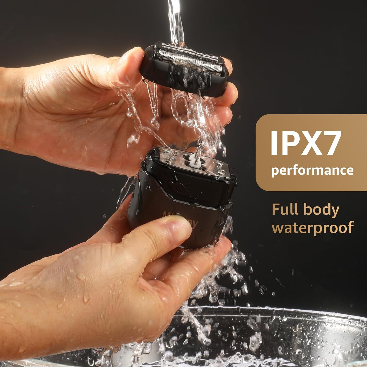 Electric Foil Shavers for Men: Mini Electric Razor for Face – IPX7 Waterproof Co
