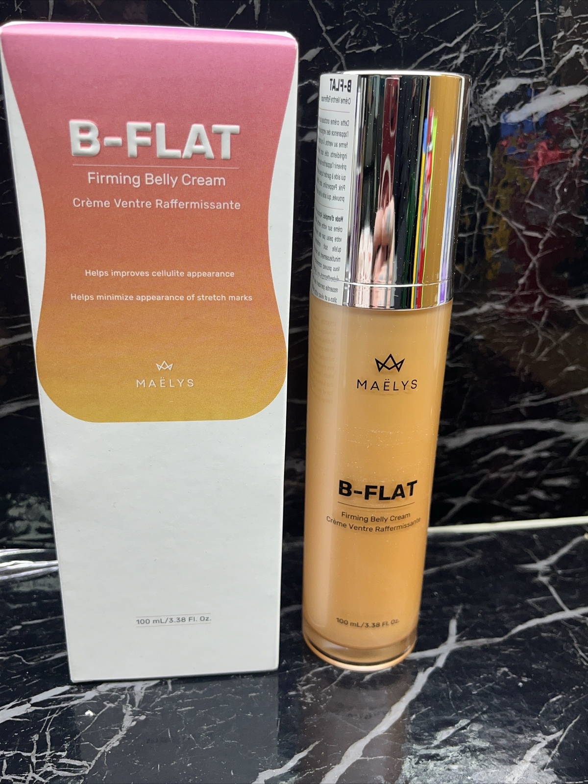 Maelys B-Flat Firming Belly Cream Cellulite Reduction 3.38oz New In Box