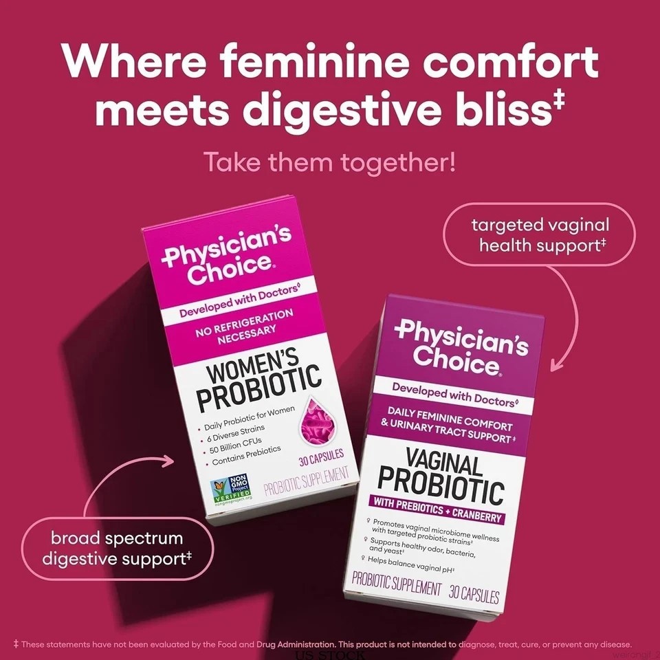 Physician’s Choice Women’s Probiotic | Organic Prebiotic 50 Billion CFU
