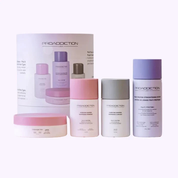 Pro Addiction Intro Kit Purple Straightening System For Color Treated Hair