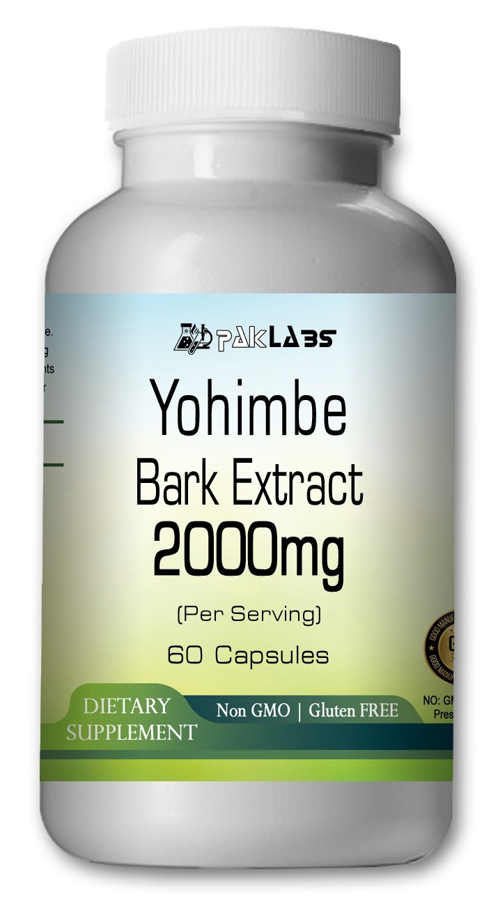 Yohimbine Extract 2000mg capsules serving- USA Deal