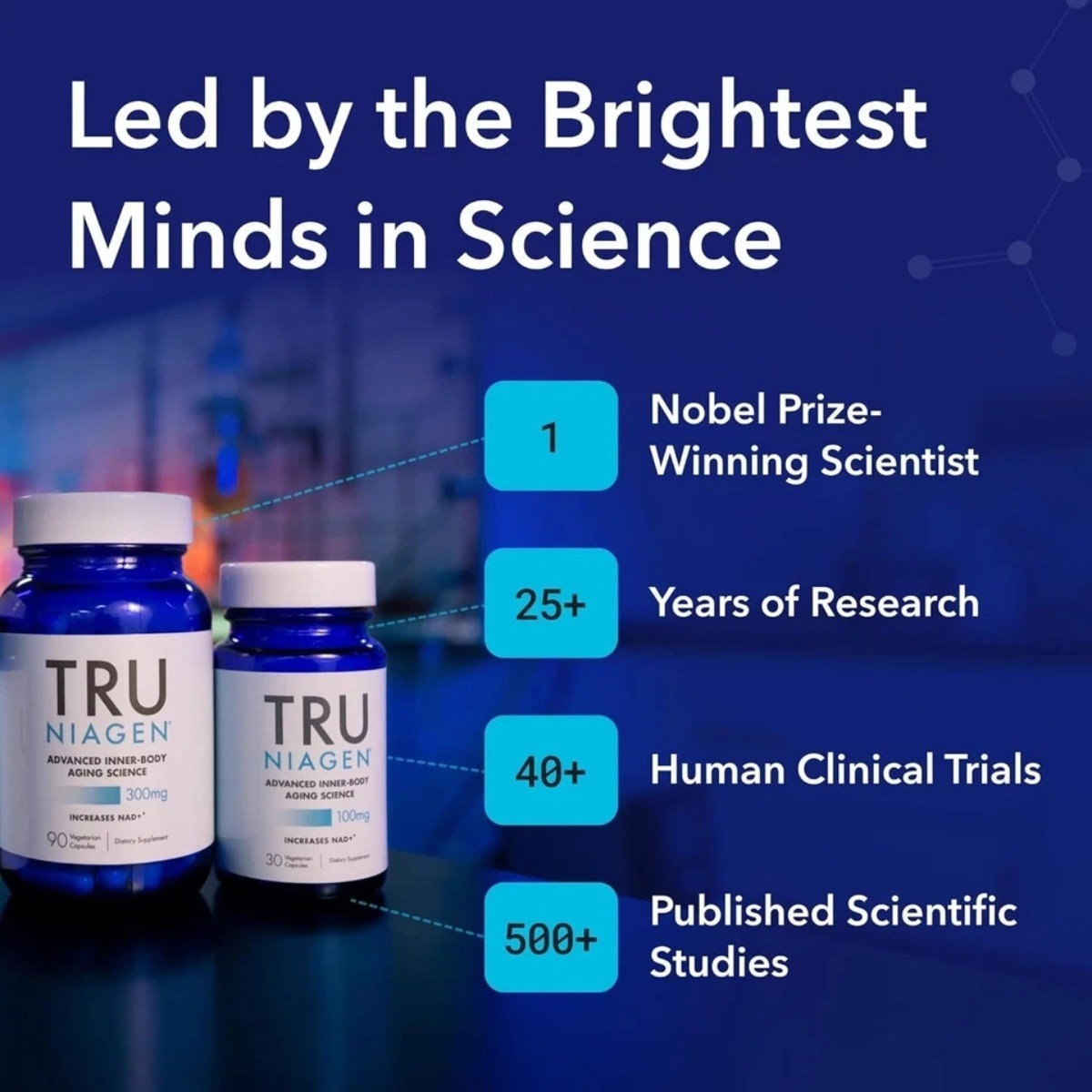TRU NIAGEN NAD Booster,90 Capsules, Supports Brain Health & Anti-Aging