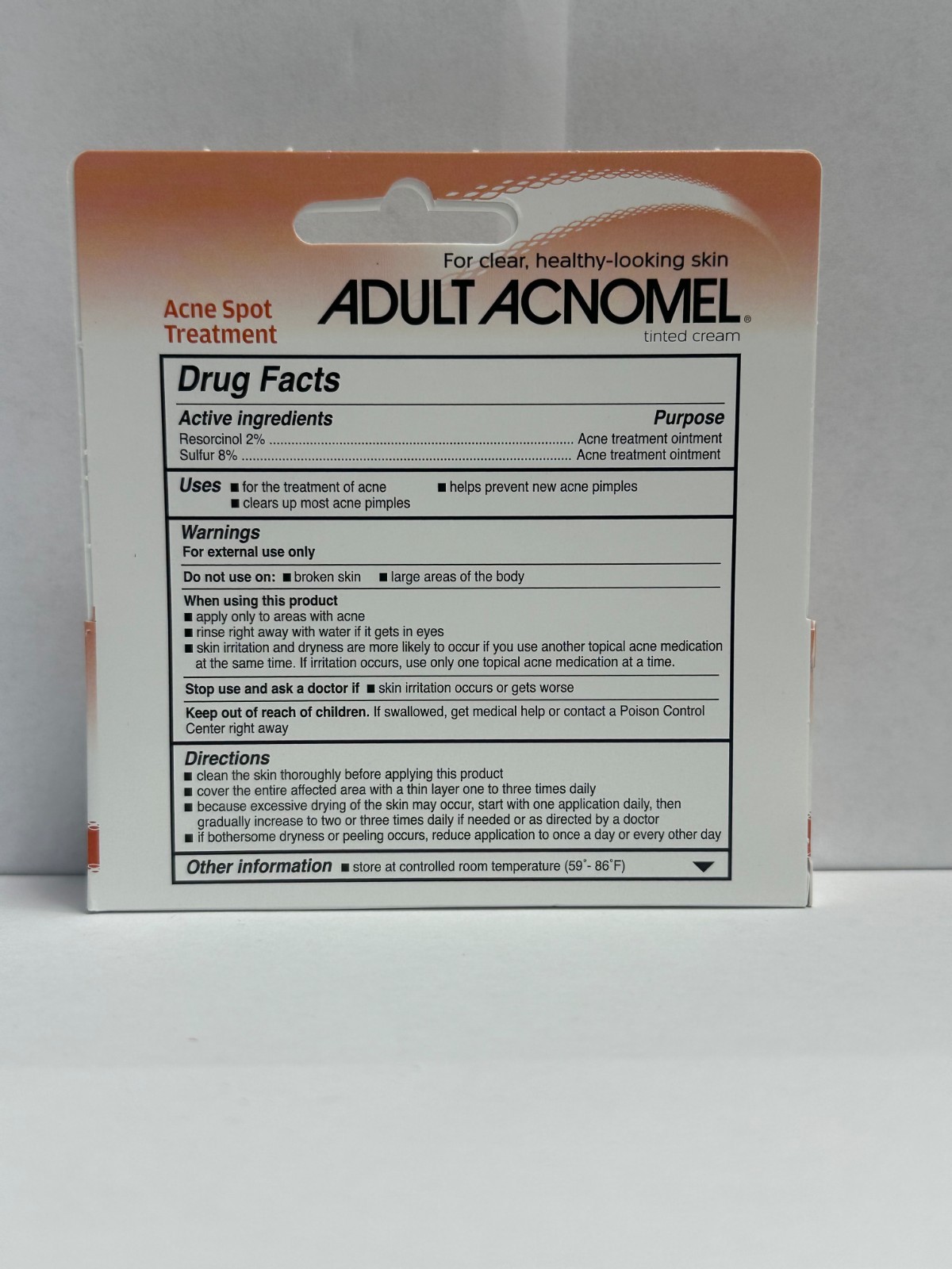 Acnomel Adult Acne Medication 1.3oz Always FRESH!