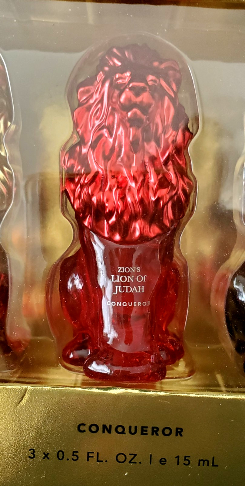 ZION’S LION OF JUDAH 3-PC/0.5 SPRAY FRAGRANCE – MIGHTY KING/CONQUEROR/DELIVERER