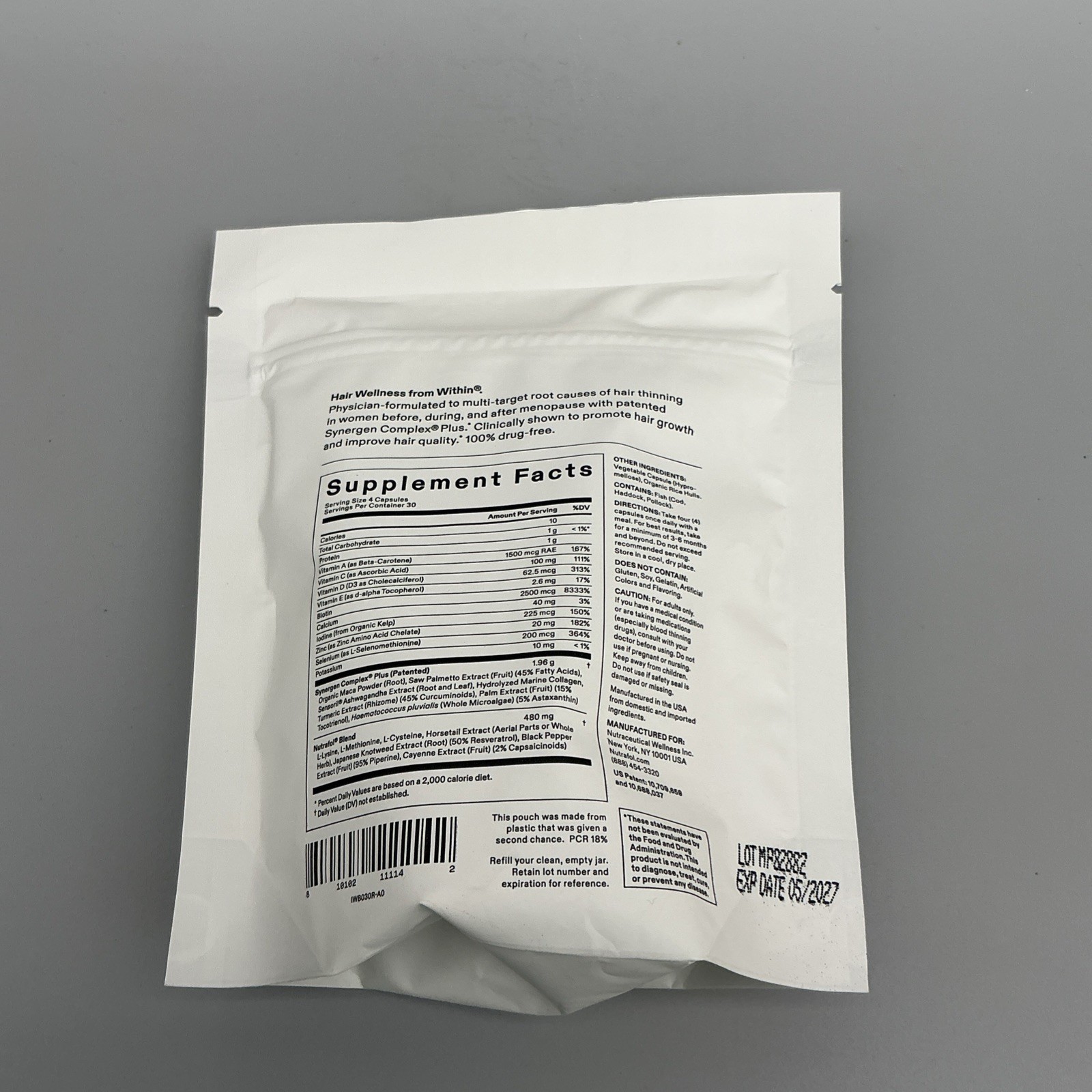 New Nutrafol Women’s Balance Hair Growth 120 Caps/Refill Sealed Exp 05/2027