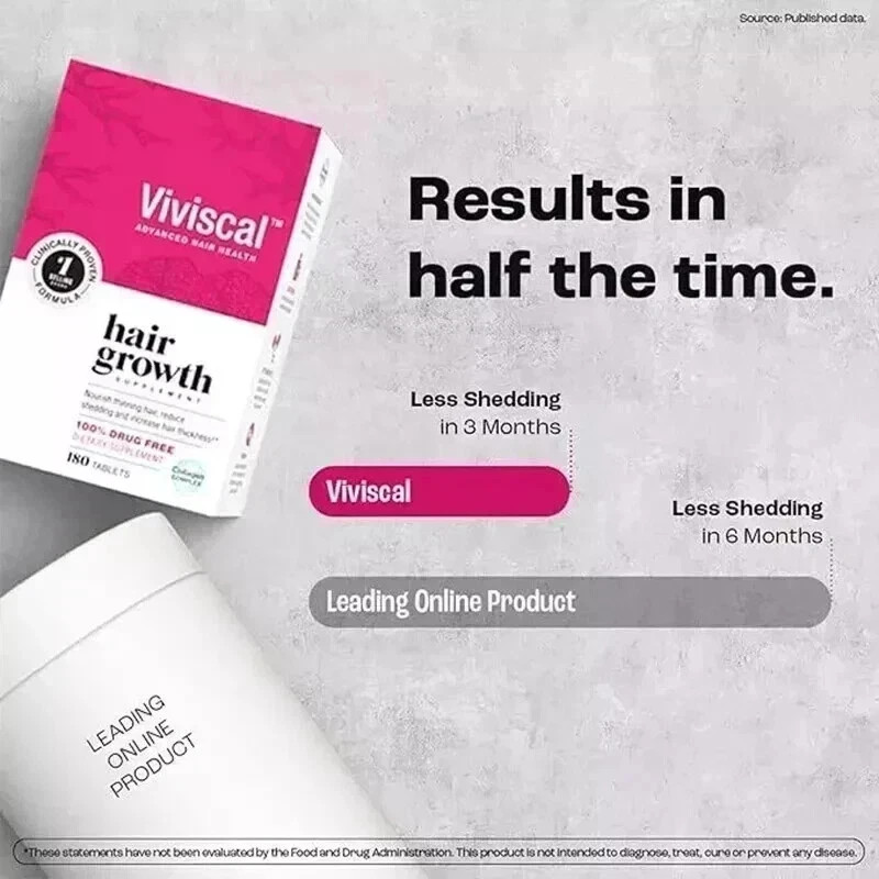 Viviscal Professional Hair Supplement Growth Tablets for Women 180 Tabs