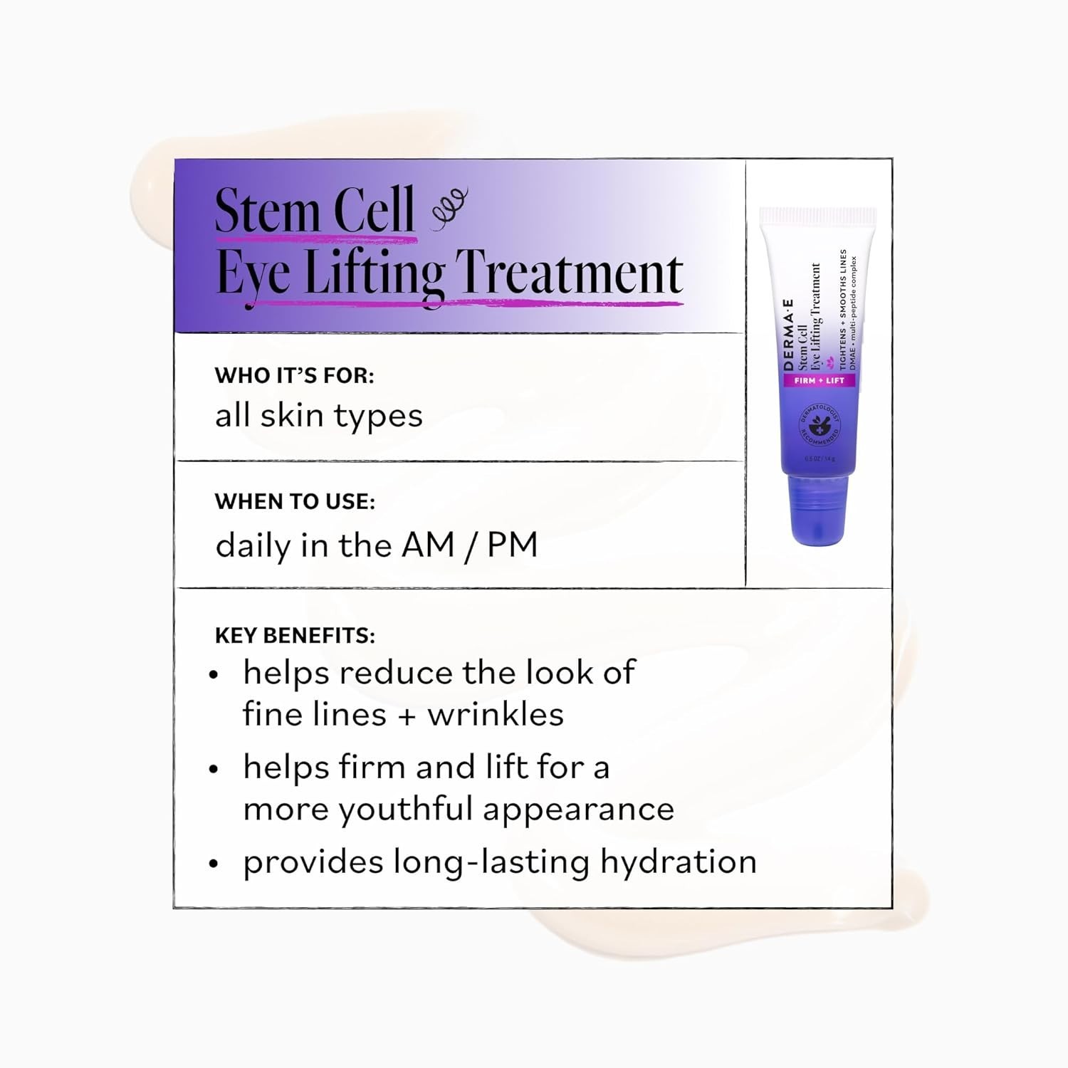 Revitalize & Firm: Natural Stem Cell Eye Lift Cream