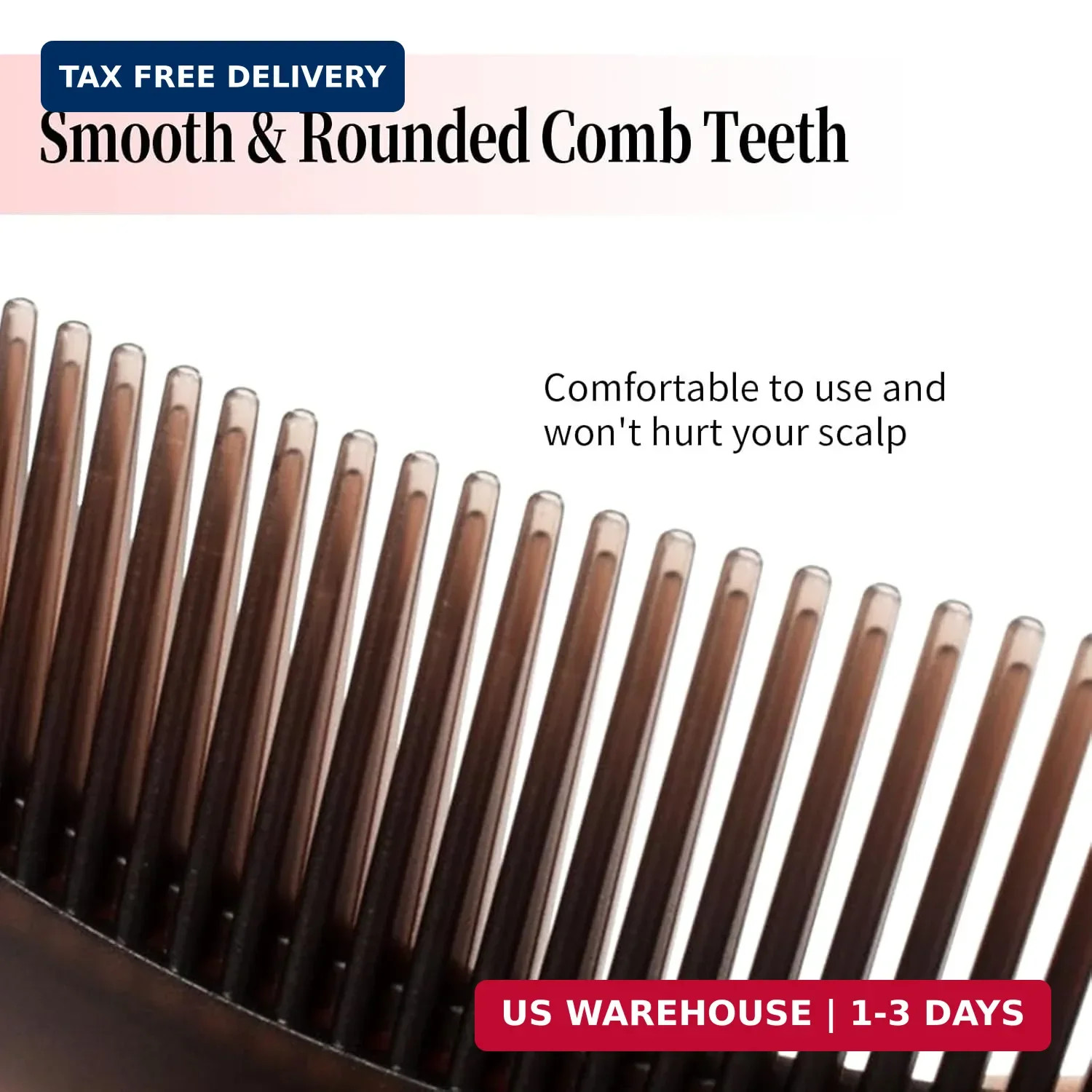 Dandruff Comb, Stainless Steel Fine Tooth Lice/Flea Comb, Psoriasis Comb, Scalp