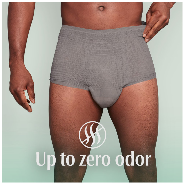 Depend Fresh Protection Incontinence Underwear for Men, Adult, S/M, 80 Count