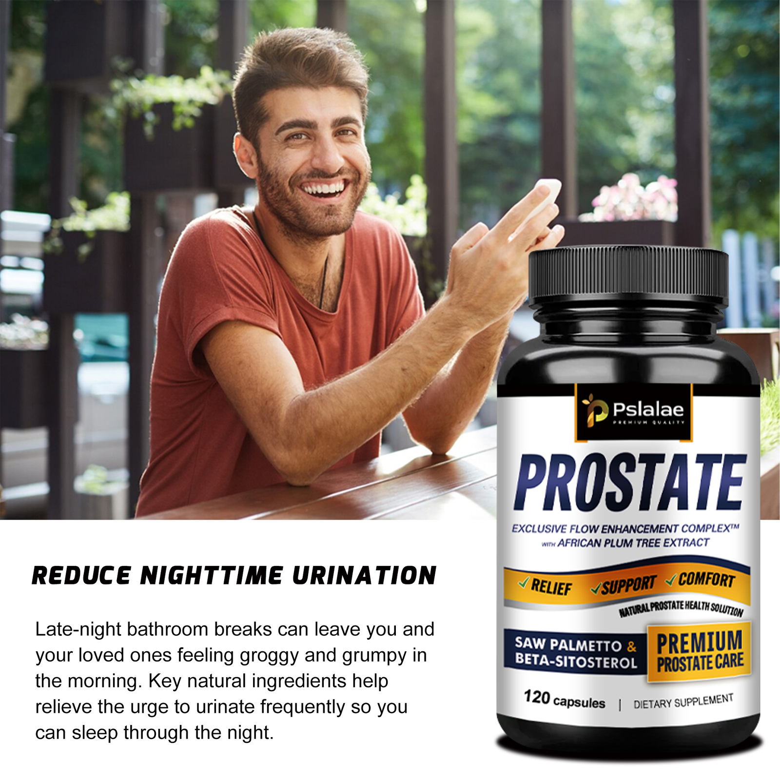 Prostate – Stinging Nettle, Saw Palmetto, Beta-Sitosterol – Urinary Tract Health