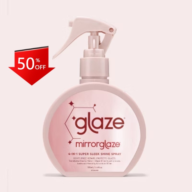 Glaze MirrorGlaze 4-in-1 Super Sleek Anti-Frizz Shine Spray Protector 6.4 fl oz