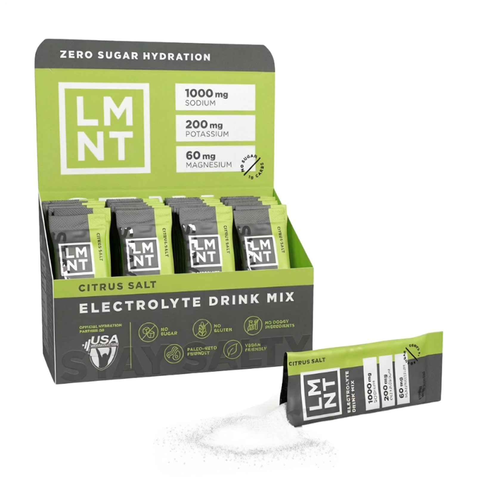 LMNT Electrolytes: 30-Pack Citrus Salt | NEW | ZERO-Sugar