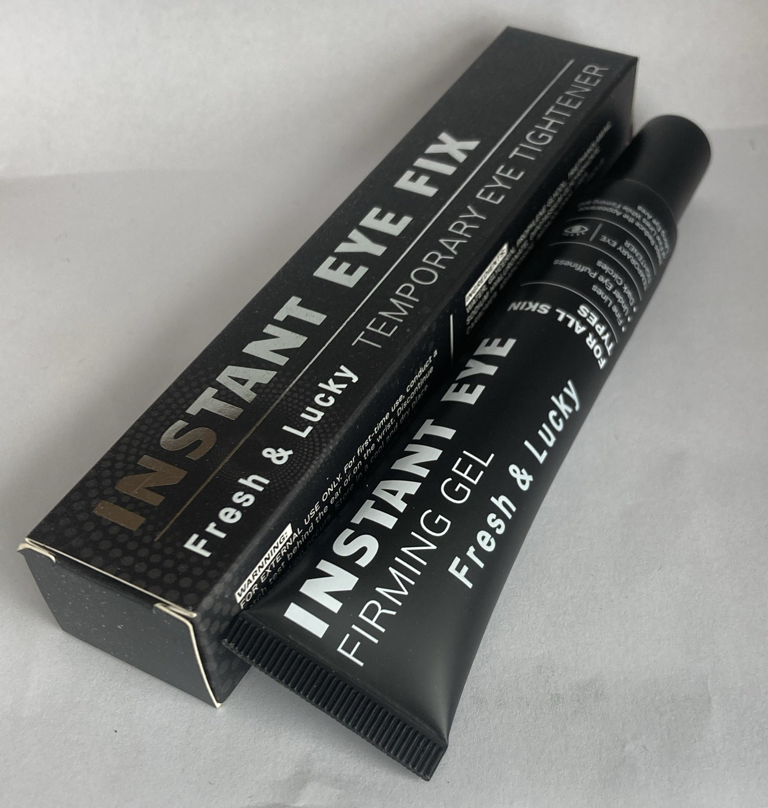 Fresh & Lucky Instant Firming Gel Eye Tightener, Temporary Eye Area, Black