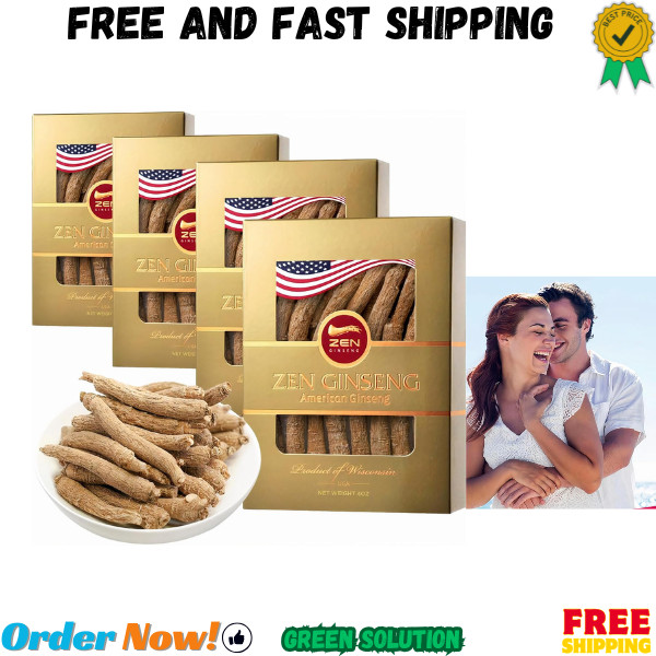 4 Boxes of American Wisconsin Ginseng Small Long Root Premium Quality Panax…