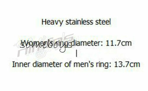 Stainless Steel Heavy Height 6cm Male/Female Big Rings Neck Restraint Collar New
