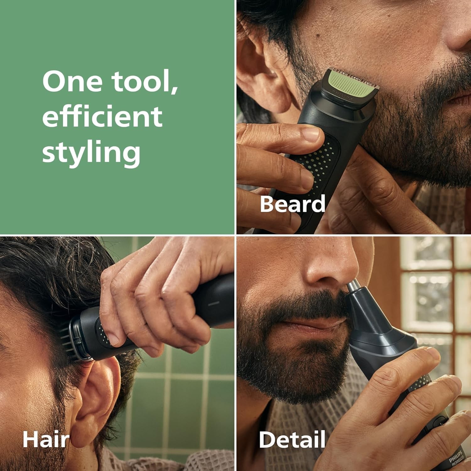 All-in-One Trimmer Beard Styler Hair Clipper 13 in 1 Self-Sharpening